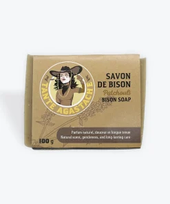 Savon de suif de bison au patchouli - shampoing en barre