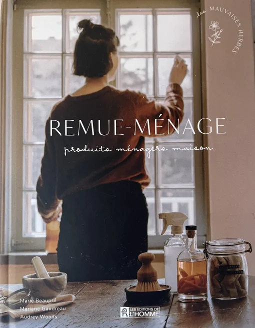 Livre remue-ménage sur la fabrication maison de nettoyants écologiques