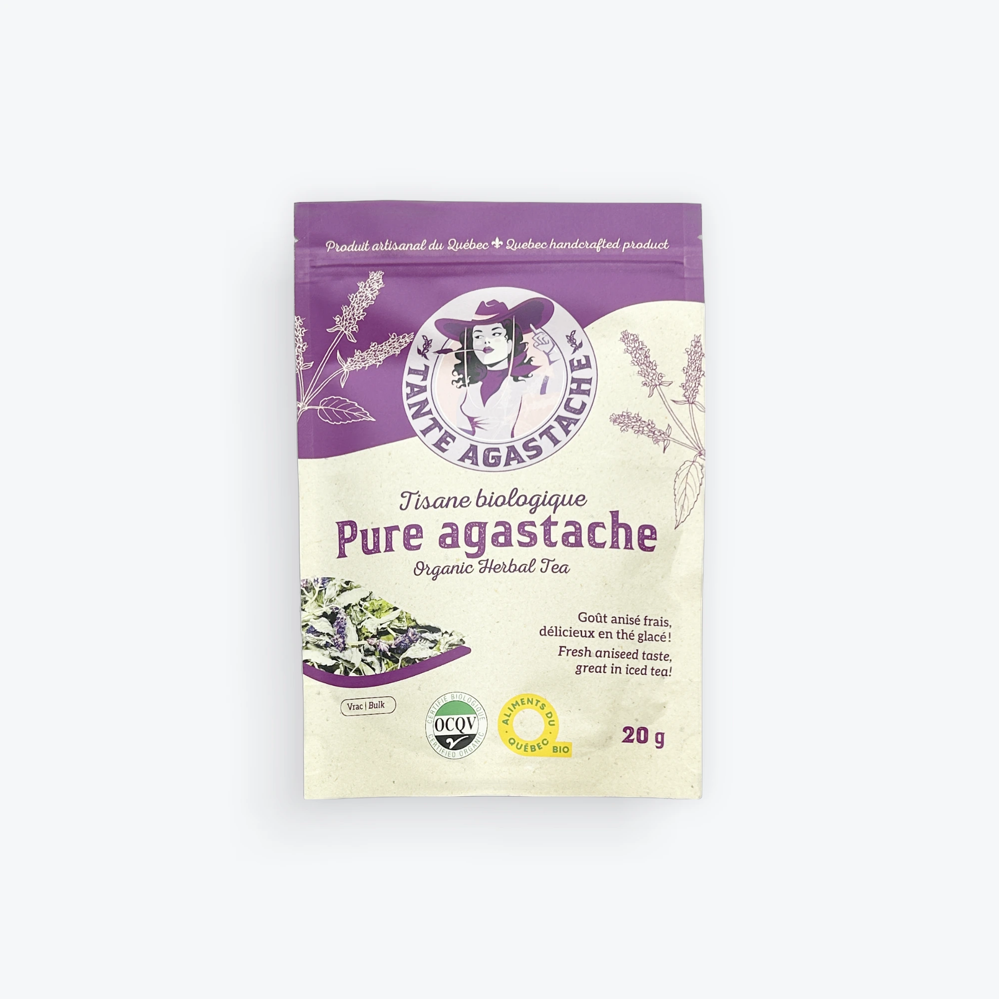 Tisane d'agastache indigène, antioxydante, relaxante, anxyolitique, digestive, antihistaminique