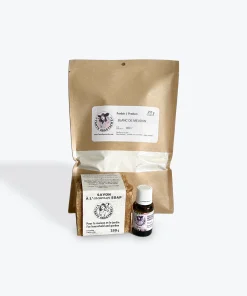 Trio essentiel de ménage naturel comprenant savon ménager, blanc de Meudon et huiles essentielles antiseptiques et anti-acariens