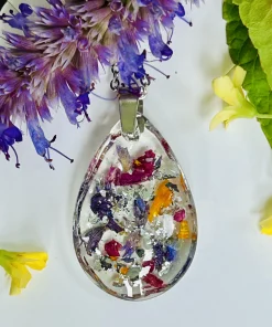 Pendentif fait main à l'agastache